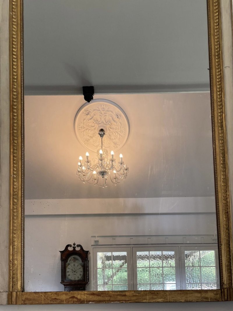 Large Antique Victorian Quality Giltwood and White Painted Overmantle Mirror - Image 11